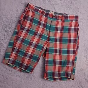 J Crew Shorts Mens 32 Indian Madras Preppy Colorful Summer Golf Cotton Chino